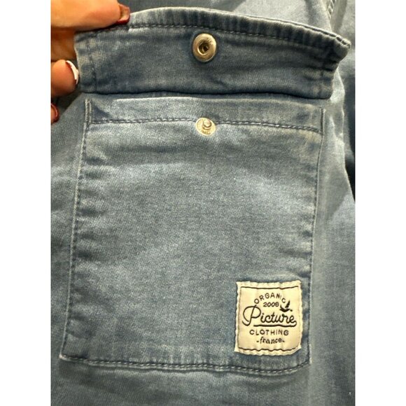 Picture Organic Clothing Company Super Soft Denim Cotton Shirt Jacket Size L - Picture 5 of 9